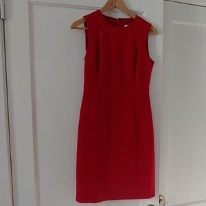 Red banana republic sheath dress in size 0